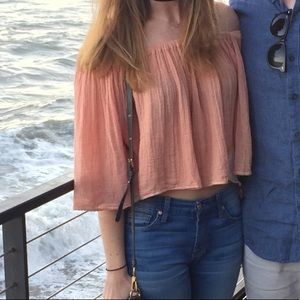 Jen’s Pirate Booty Gauze Off Shoulder Top